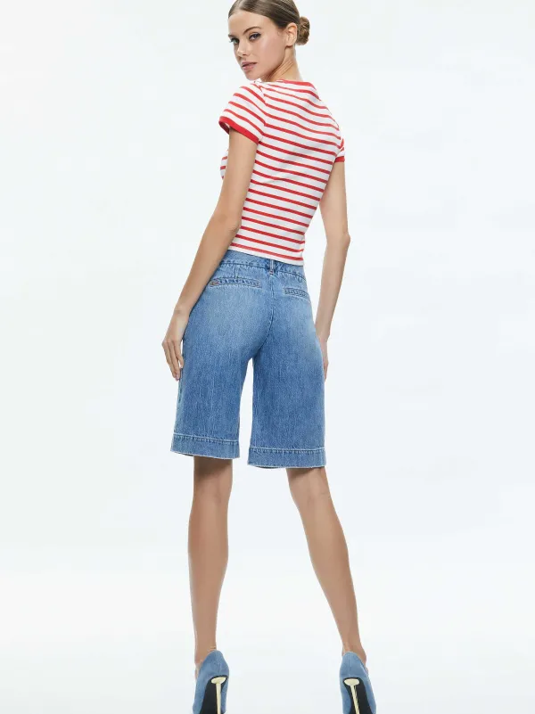 Women Alice and Olivia Eric Low Rise Bermuda Short