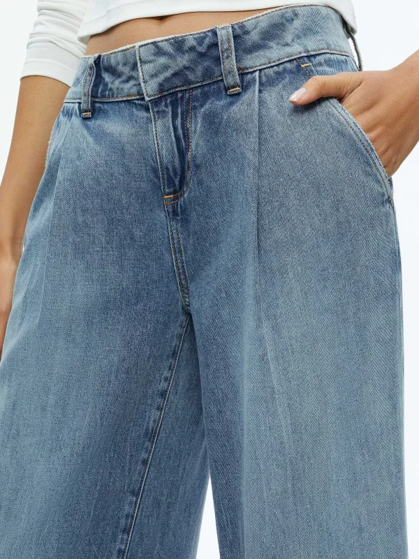Women Alice and Olivia Eric Low Rise Jean