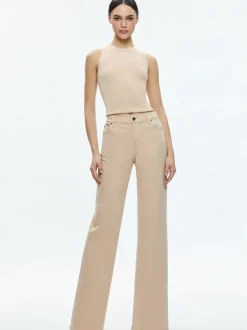 Women Alice and Olivia Ernie Low Rise Buckle Back Jean