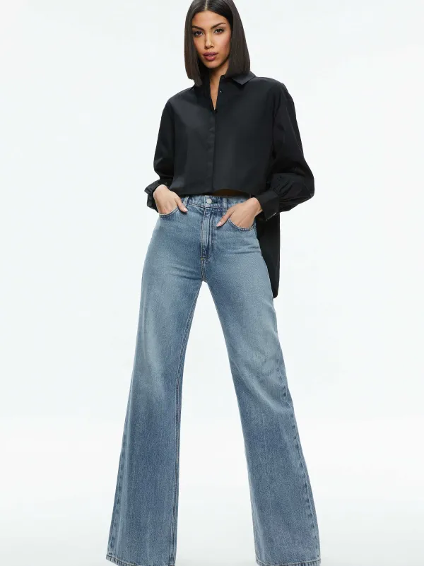 Women Alice and Olivia Finely High-Low Blouse