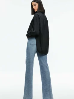 Women Alice and Olivia Finely High-Low Blouse