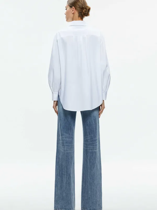 Women Alice and Olivia Finely High-Low Blouse
