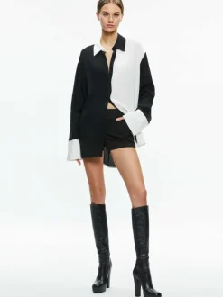 Women Alice and Olivia Finely Oversized Button Down Shirt