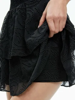 Women Alice and Olivia Gracie Ruffle Romper