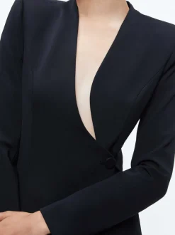 Women Alice and Olivia Guenda Curved Neckline Blazer Dress