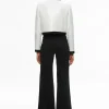 Women Alice and Olivia Gwyneth Embellished Cropped Bow Jacket