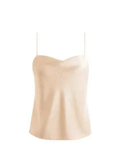 Women Alice and Olivia Harmon Drapey Slip Tank