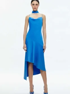 Women Alice and Olivia Harmony Asymmetrical Slip Scarf Dress