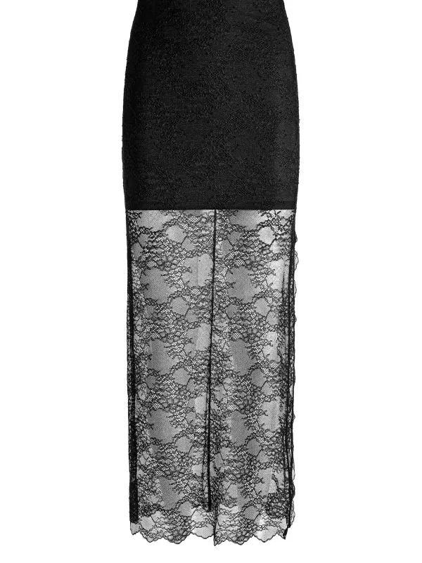 Women Alice and Olivia Iyanna Lace Maxi Skirt