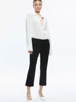 Women Alice and Olivia Janis Low Rise Cropped Flare Pant