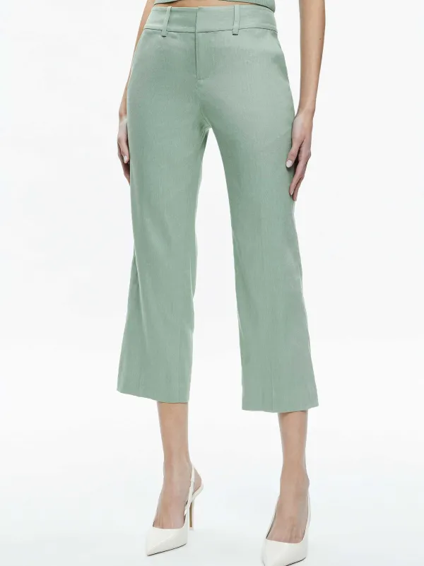 Women Alice and Olivia Janis Low Rise Cropped Flare Pant