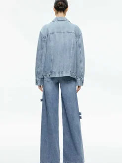 Women Alice and Olivia Jeff Oversized Denim Jacket
