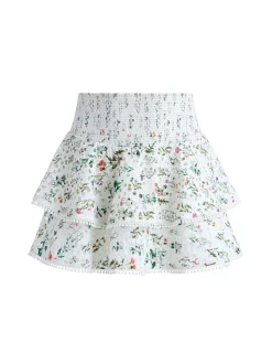 Women Alice and Olivia Joey Tiered Ruffled Skirt