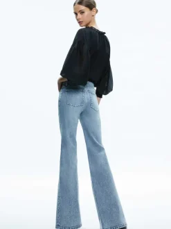 Women Alice and Olivia Julius Voluminous Blouson Sleeve Blouse