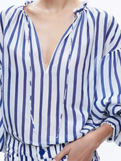 Women Alice and Olivia Julius Voluminous Blouson Sleeve Blouse