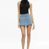 Women Alice and Olivia Justine Rolled Cuff Blazer + Noah Denim Pleated Skort