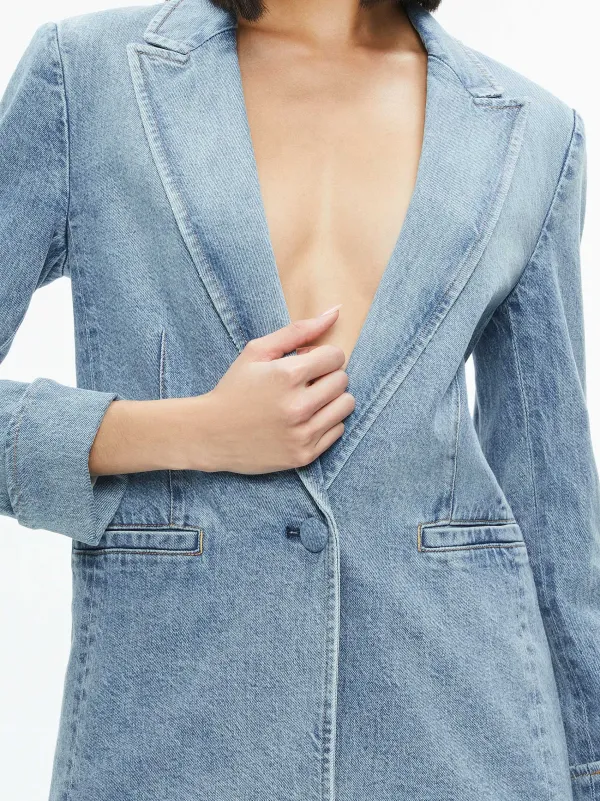 Women Alice and Olivia Justine Rolled Cuff Blazer