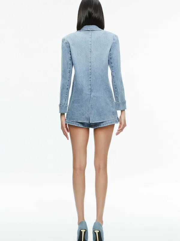 Women Alice and Olivia Justine Rolled Cuff Blazer