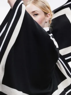 Women Alice and Olivia Kamala Stripe Poncho