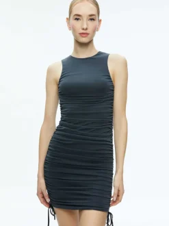 Women Alice and Olivia Katherina Ruched Fitted Dress