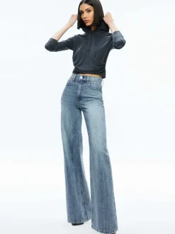 Women Alice and Olivia Kirk Wrap Front Hoodie