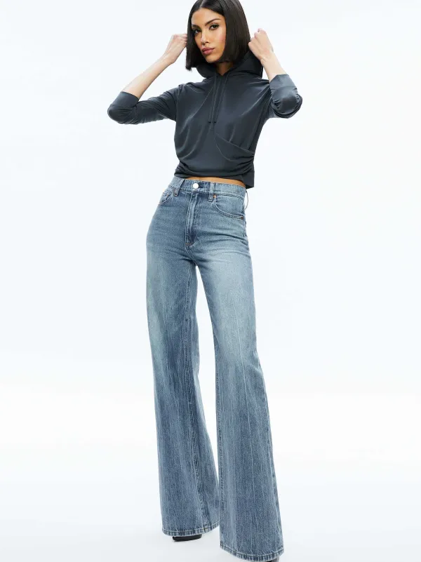 Women Alice and Olivia Kirk Wrap Front Hoodie