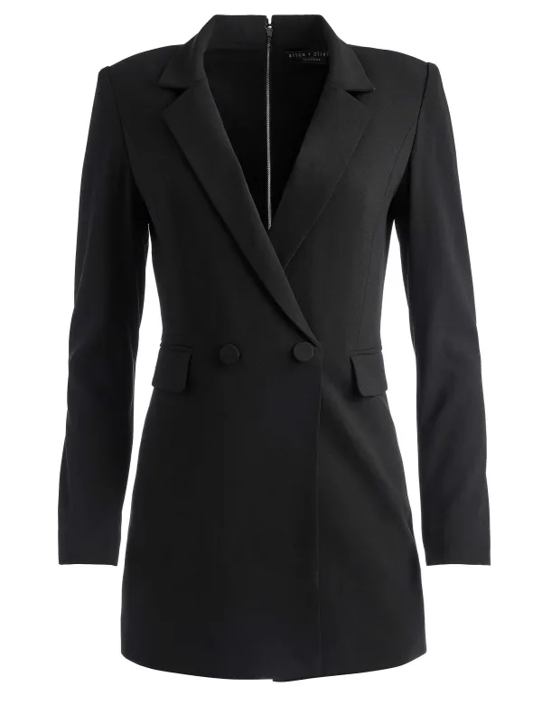 Women Alice and Olivia Kyrie Tuxedo Skort Romper