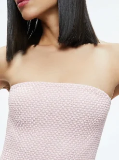 Women Alice and Olivia Leia Strapless Embellished Mini Dress