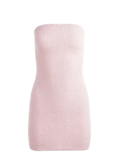 Women Alice and Olivia Leia Strapless Embellished Mini Dress