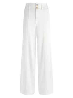 Women Alice and Olivia Leone Cropped Wrap Blazer + Mame High Rise Wide Leg Pant