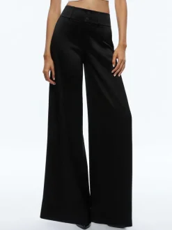 Women Alice and Olivia Leone Cropped Wrap Blazer + Mame High Rise Wide Leg Pant