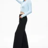 Women Alice and Olivia Lidell Cropped Zip Up Hoodie