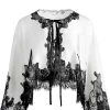 Women Alice and Olivia Loree Lace Tie Front Cropped Jacket