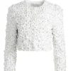 Women Alice and Olivia Lorna Embellished Cropped Jacket