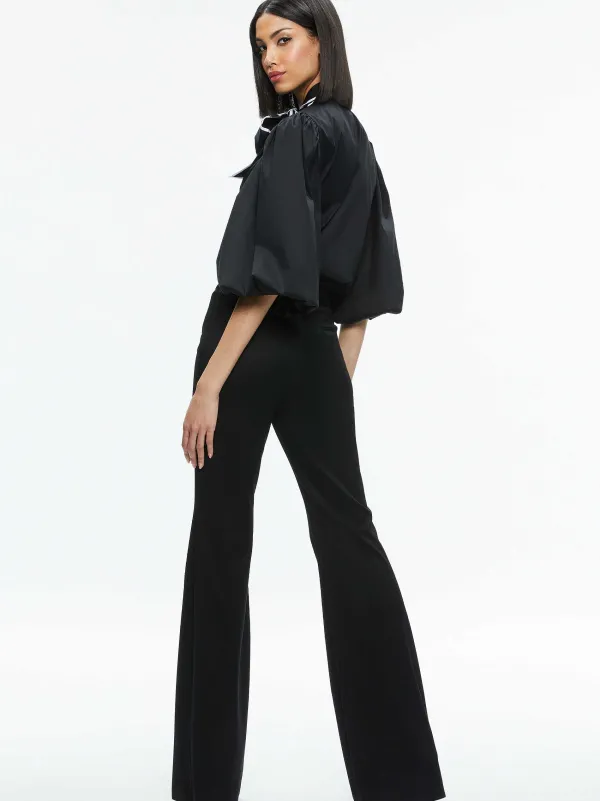 Women Alice and Olivia Lou Bow Button Down