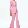 Women Alice and Olivia Macey Notch Collar Fitted Blazer