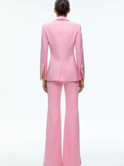 Women Alice and Olivia Macey Notch Collar Fitted Blazer