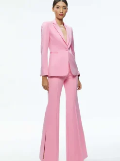 Women Alice and Olivia Macey Notch Collar Fitted Blazer