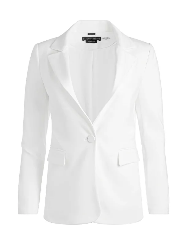 Women Alice and Olivia Macey Slit Sleeve Blazer