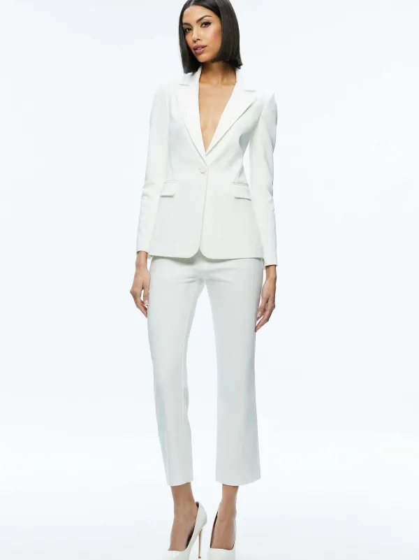 Women Alice and Olivia Macey Slit Sleeve Blazer