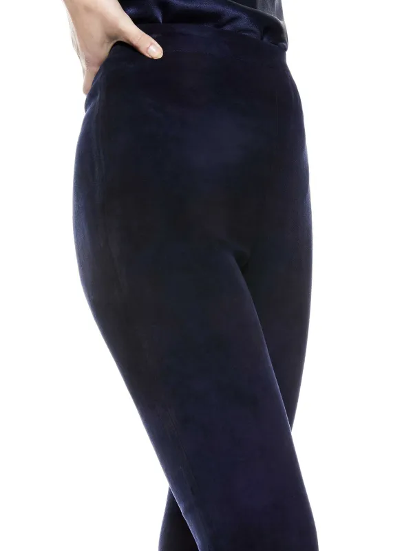 Women Alice and Olivia Maddox Side Zip Suede Legging