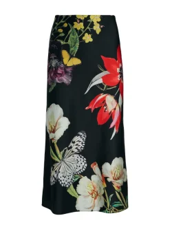 Women Alice and Olivia Maeve Midi Slip Skirt