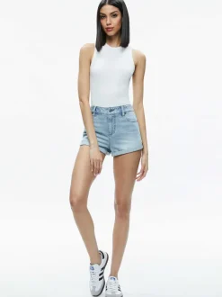 Women Alice and Olivia Maggie Mid Rise Vintage Shorts