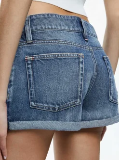 Women Alice and Olivia Maggie Mid Rise Vintage Shorts