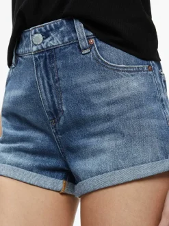 Women Alice and Olivia Maggie Mid Rise Vintage Shorts