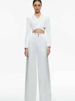 Women Alice and Olivia Mame High Rise Wide Leg Pant