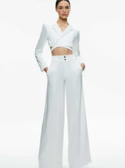 Women Alice and Olivia Mame High Rise Wide Leg Pant