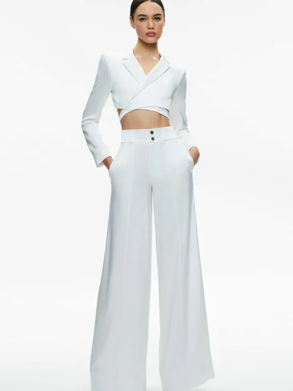 Women Alice and Olivia Mame High Rise Wide Leg Pant