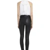 Women Alice and Olivia Maris Halter Neck Gathered Top