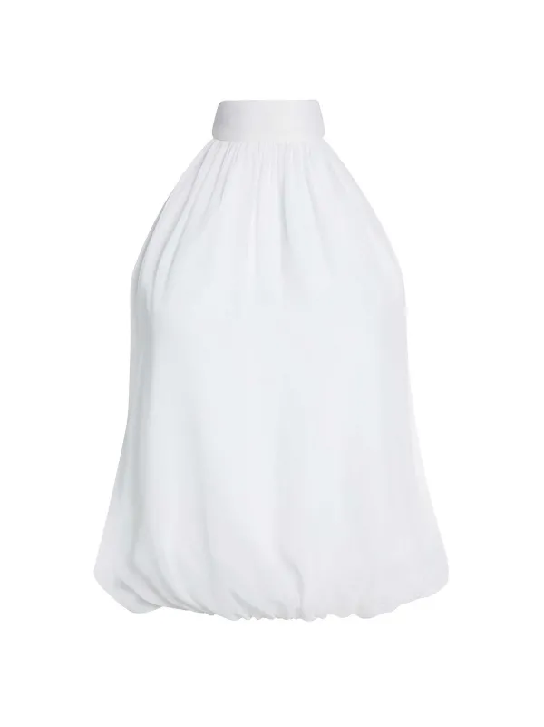Women Alice and Olivia Maris Halter Neck Gathered Top